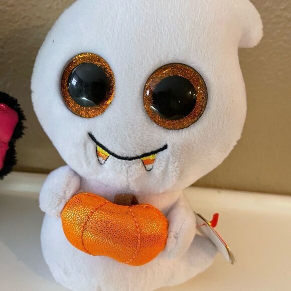 TY Bat and Ghost Beanie Boos 6 inch - Picture 4 of 11